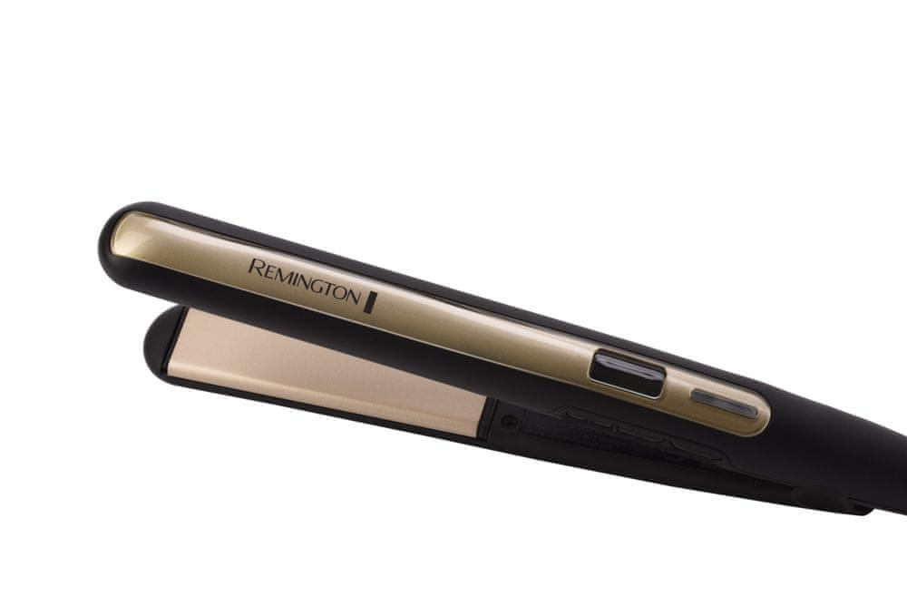Straightener Remington S6500 Sleek & Curl 48W black and gold Manufacturer code S6500