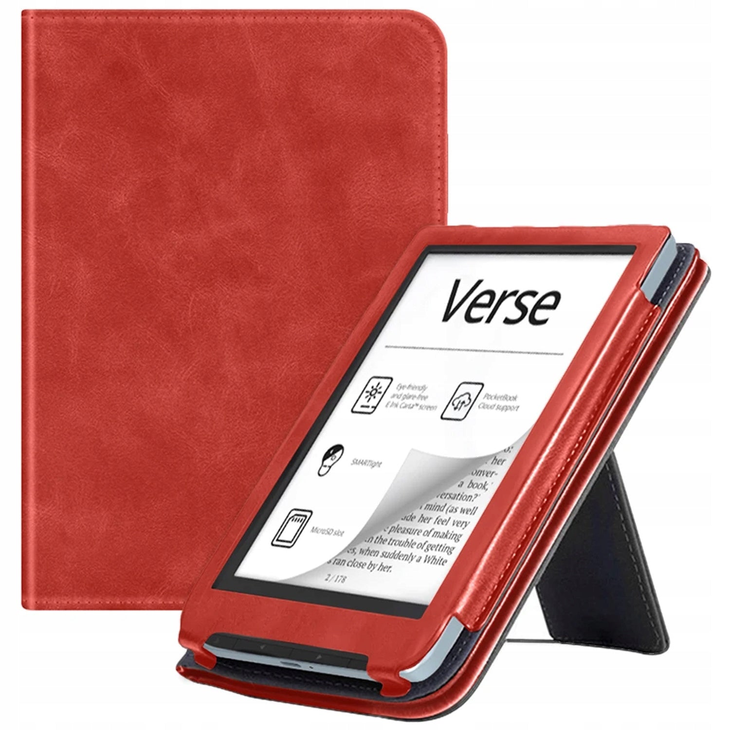 Strap Case with Handle and Stand for PocketBook Verse / Verse Pro 629 634
