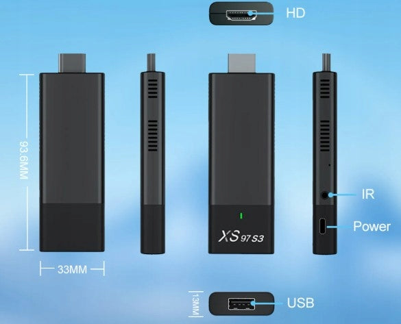 Streaming Stick 4K HDR-enabled media player with remote control Brand no brand