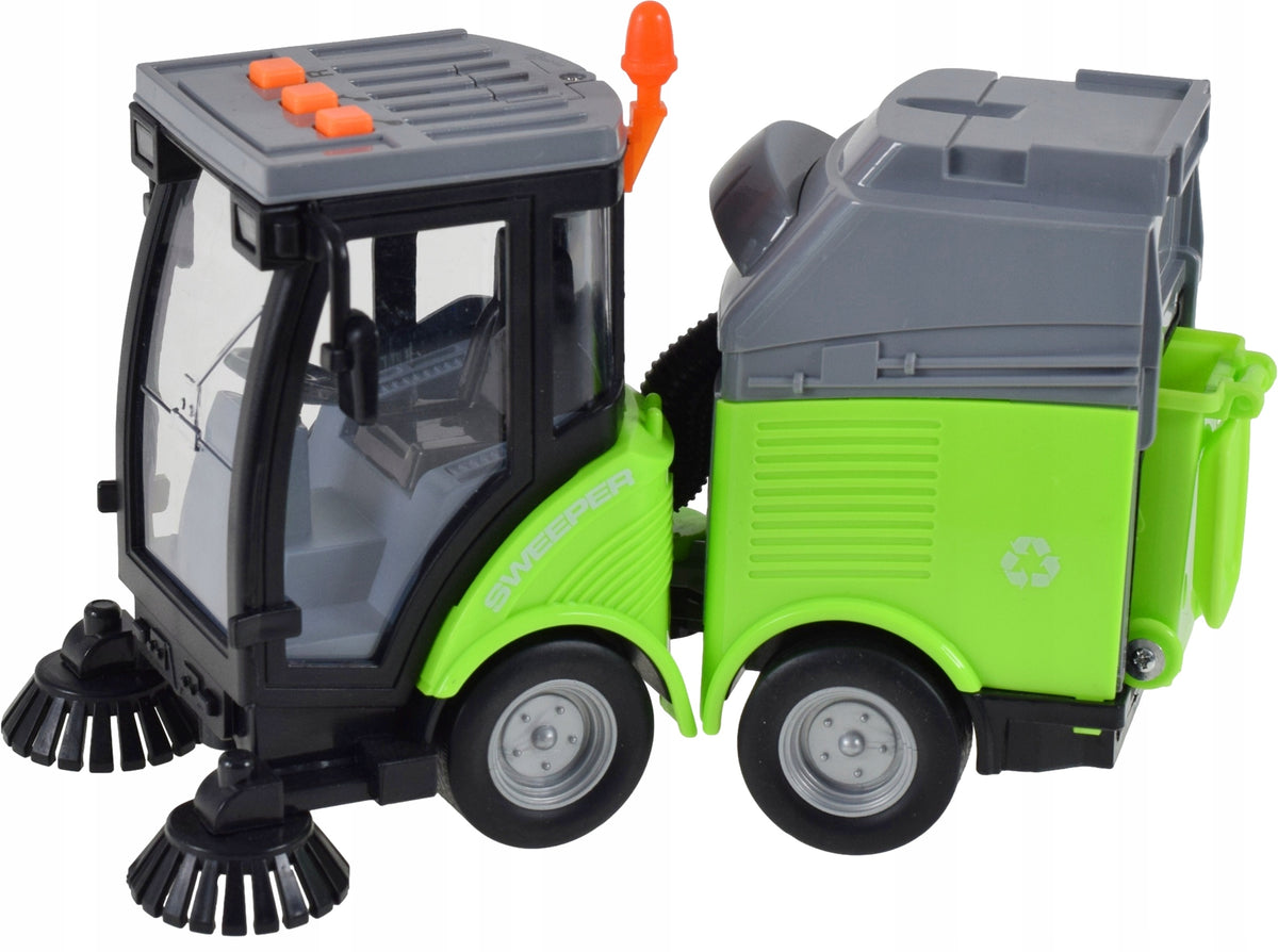 Street Sweeper Toy for Kids Drive Sound Light Rotating Brushes