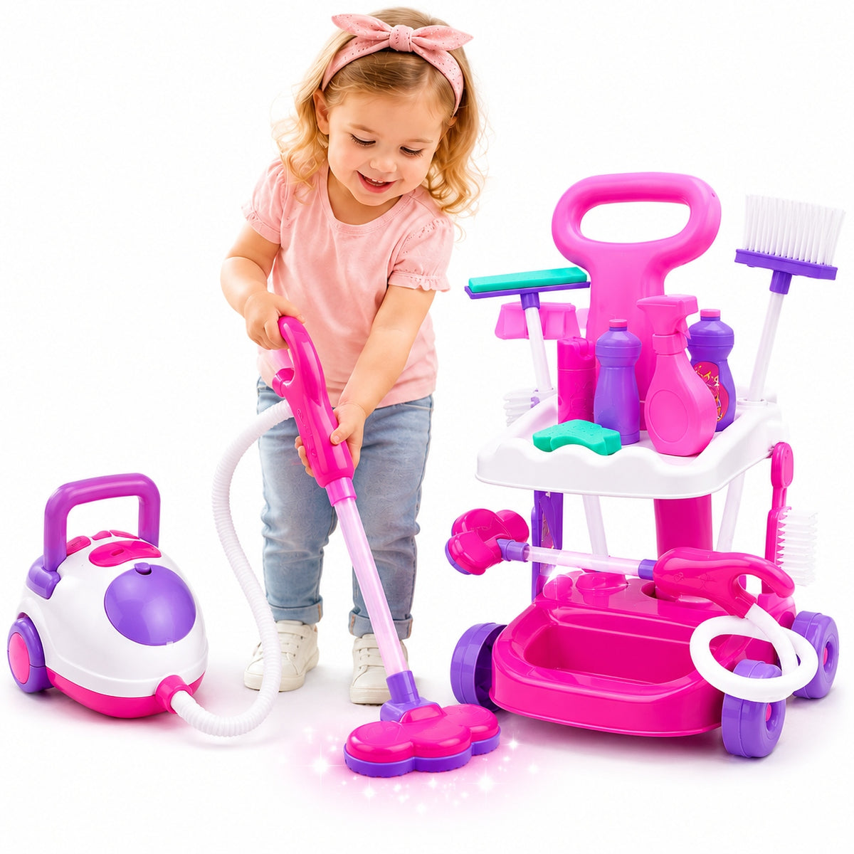 Stroller Cleaning Kit with VACUUM CLEANER Kids Sounds Accessories Manufacturer code Zestaw Sprzątający na Wózku z ODKURZACZEM
