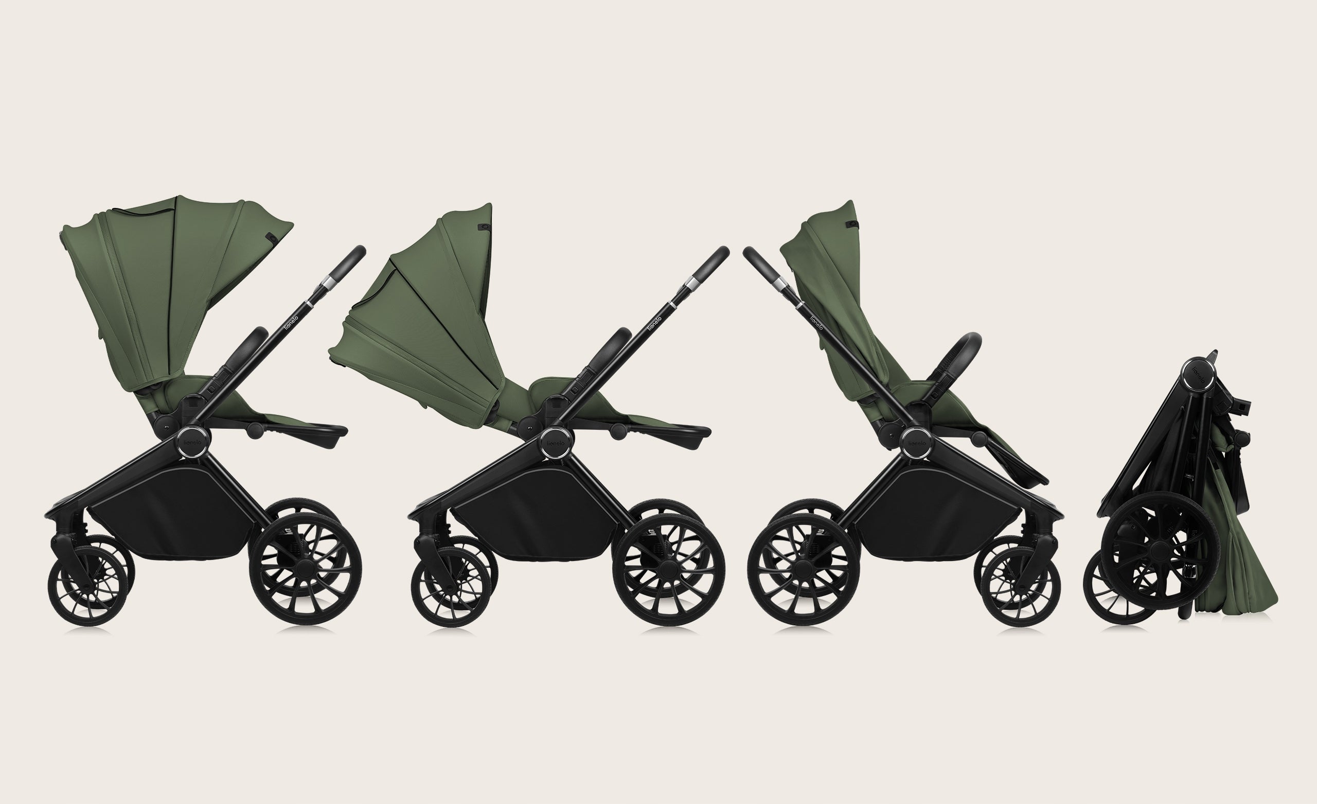 Stroller Lionelo Mika Plus - Green Olive Brand Lionelo