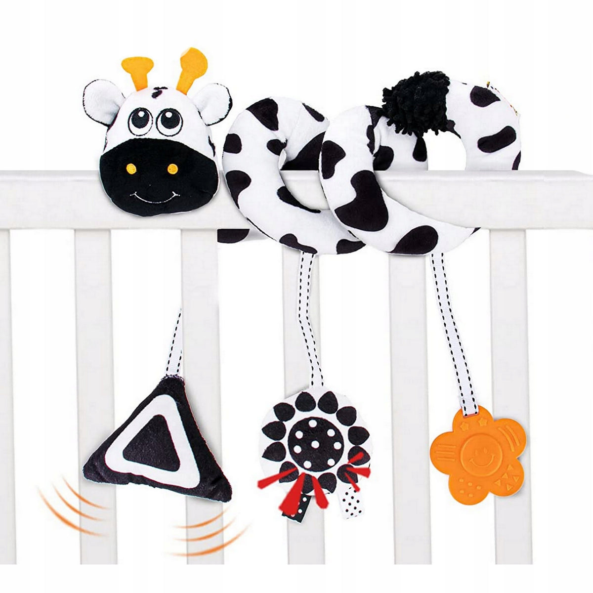 Stroller Pendant Contrast Spiral for Sensory Cot Seat