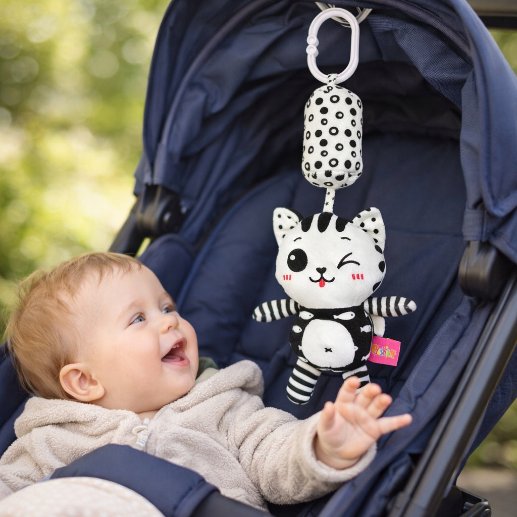 Stroller Pendant Cots Kitten Sensory Toy for Babies 0+ Packaging status original