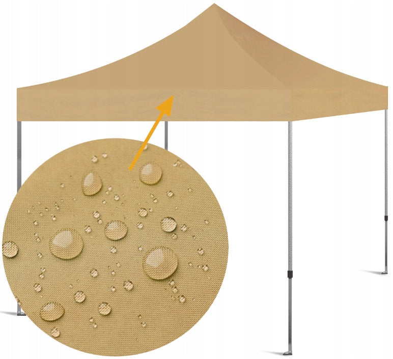 Strong Commercial Tent Garden Pavilion Party Express 2x2m Beige Packaging status original