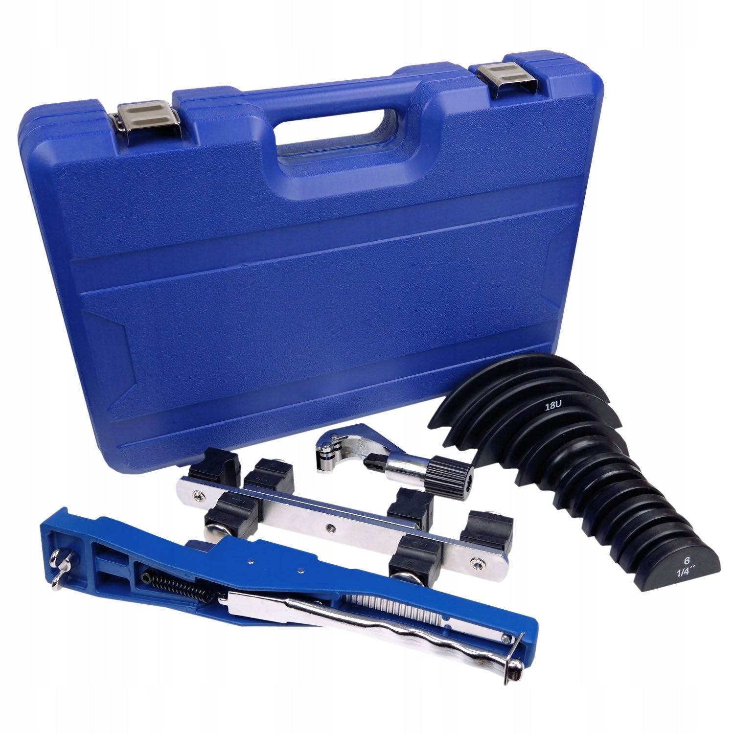 Strong Copper Pipe Bending Machine Set 90° 7 Dies 6-22mm 1/4-7/8" alu
