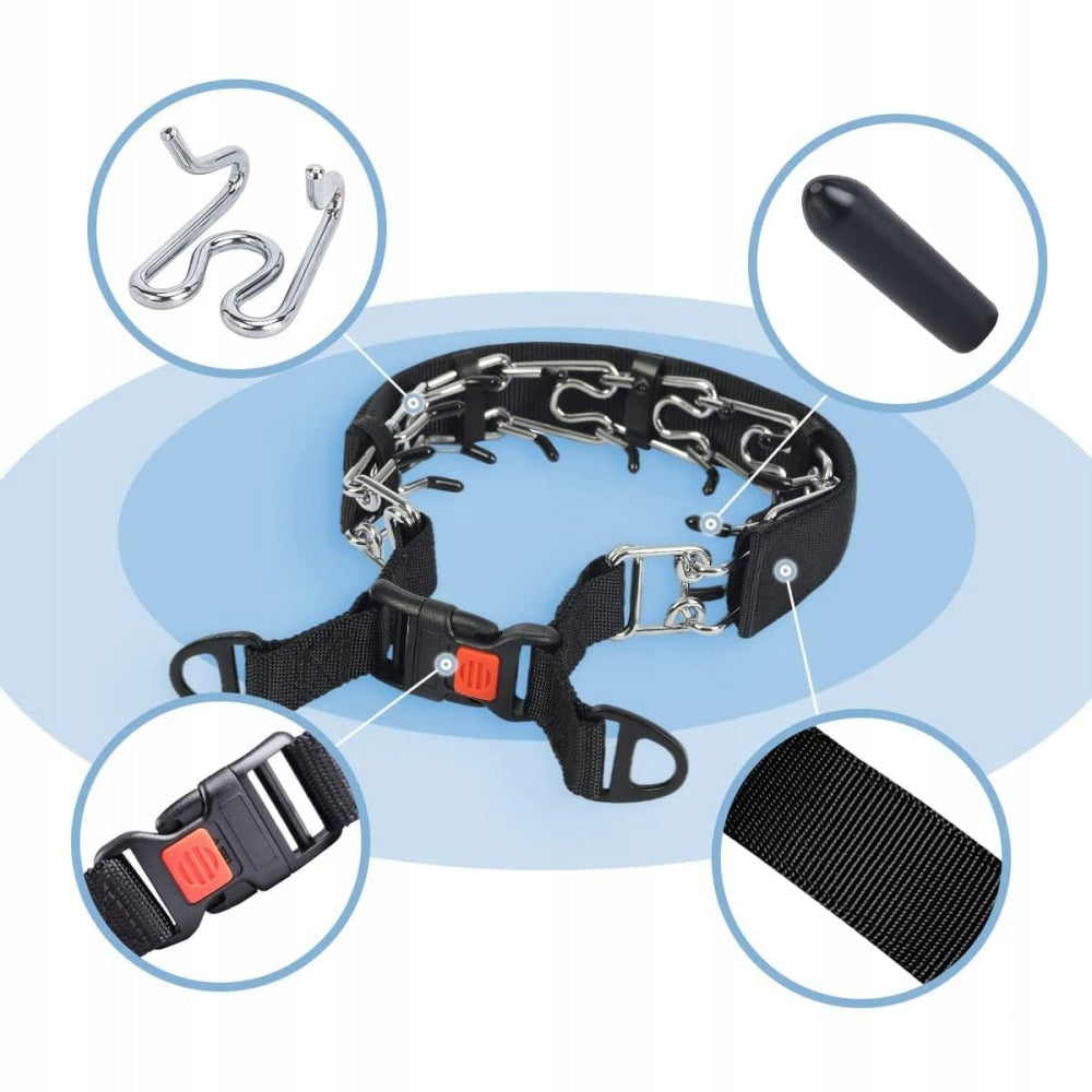 Strong Dog Collar Metal Steel Safe Training XL Manufacturer code Obroża Kolczatka dla Psa 425