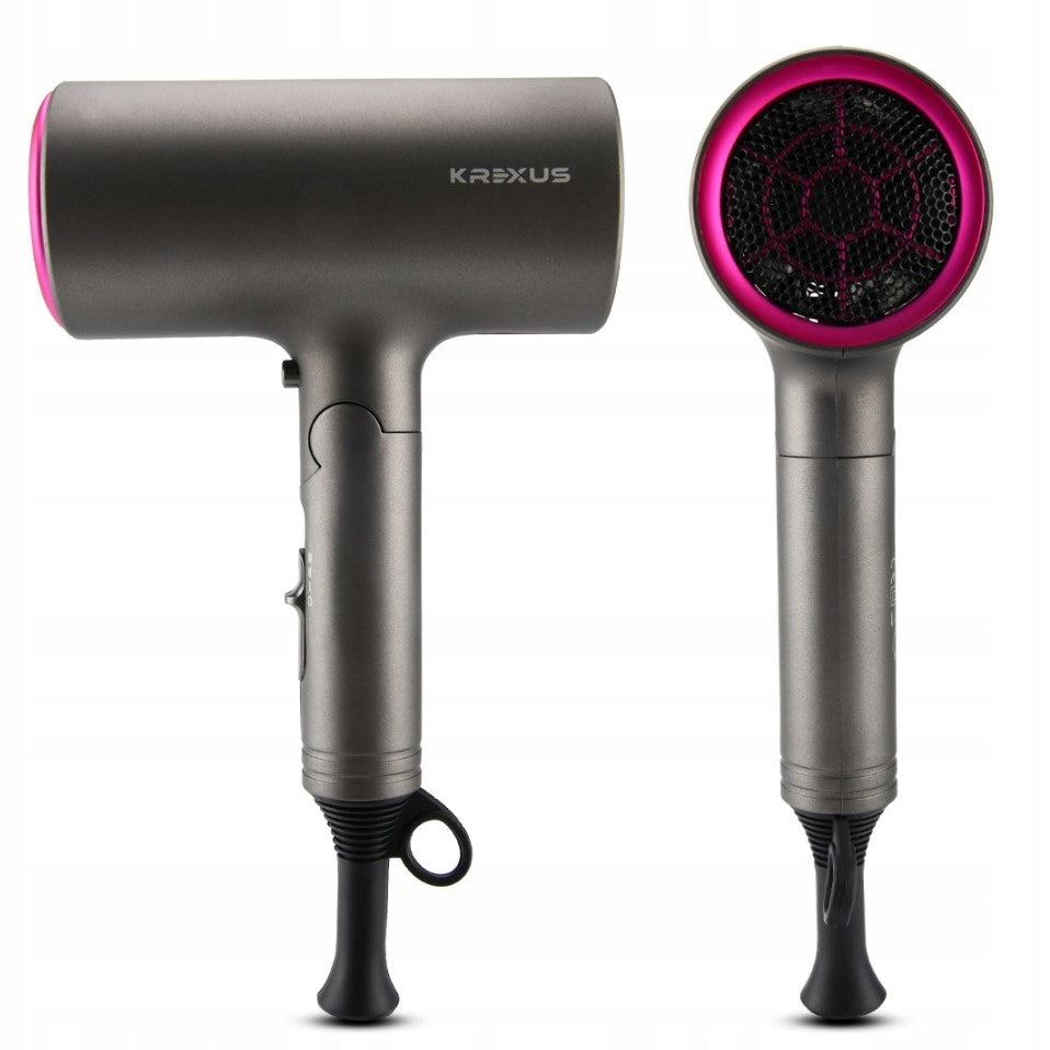 Strong Hair Dryer Folding Ionization 1600W Travel Cold Vent Manufacturer code EX9116