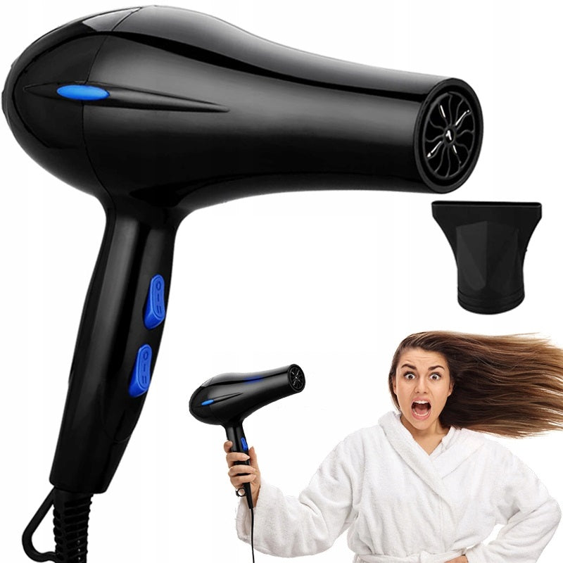 Strong Hair Dryer Large 2200W With Ionization Cold Vent Diffuser