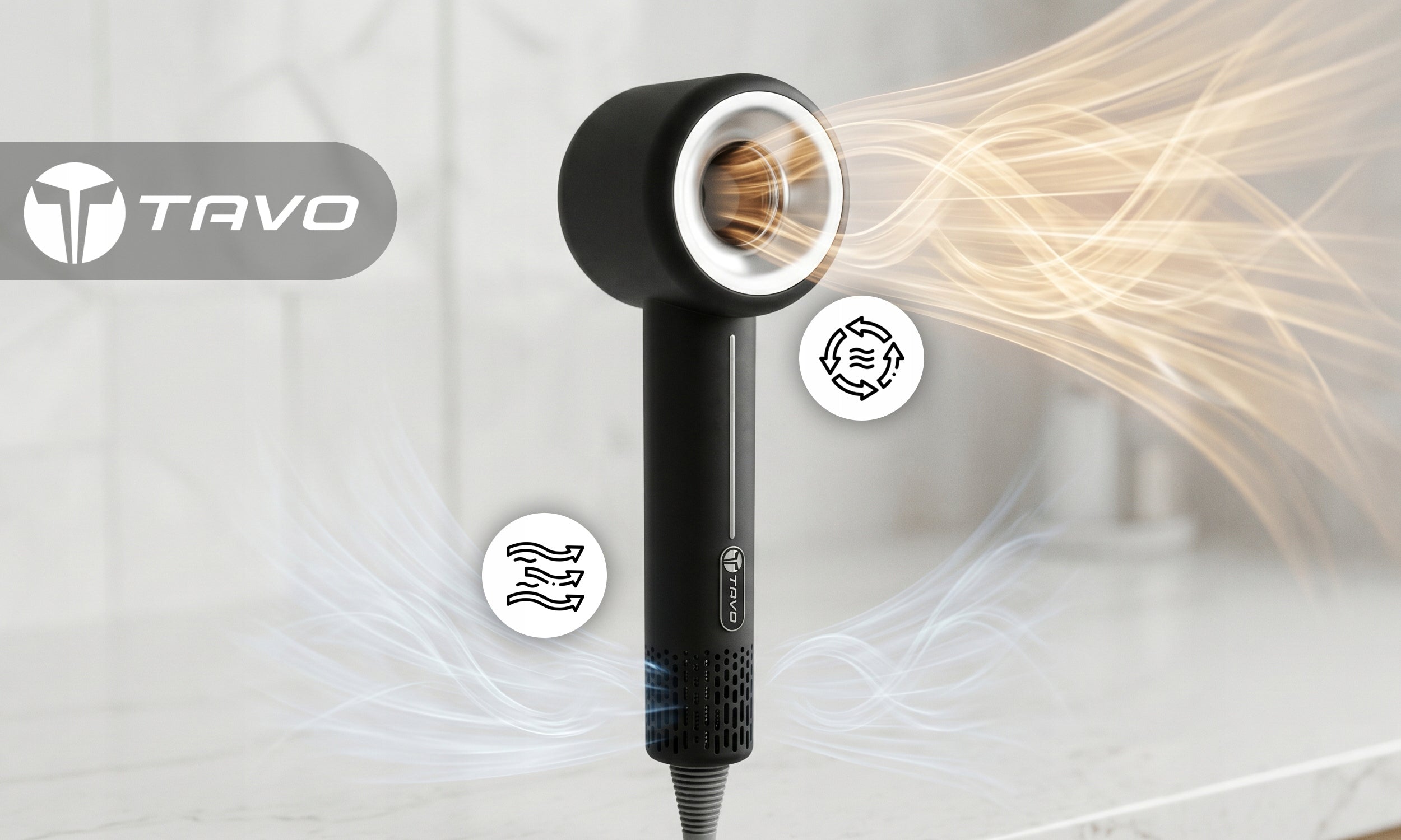 Strong Hair Dryer with Ionization 2500W Modes 9in1 Diffuser Overlays Packaging status original