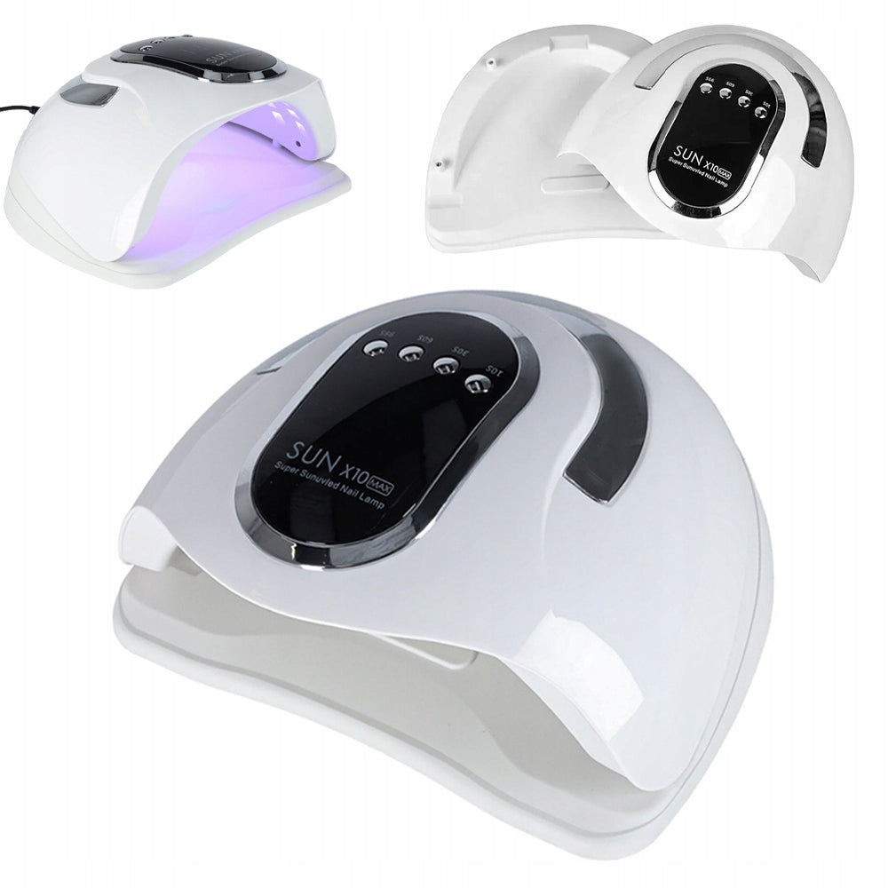 Strong Nail Lamp Hybrid UV Gels LED Sun x10 Max LCD With Handle 280W