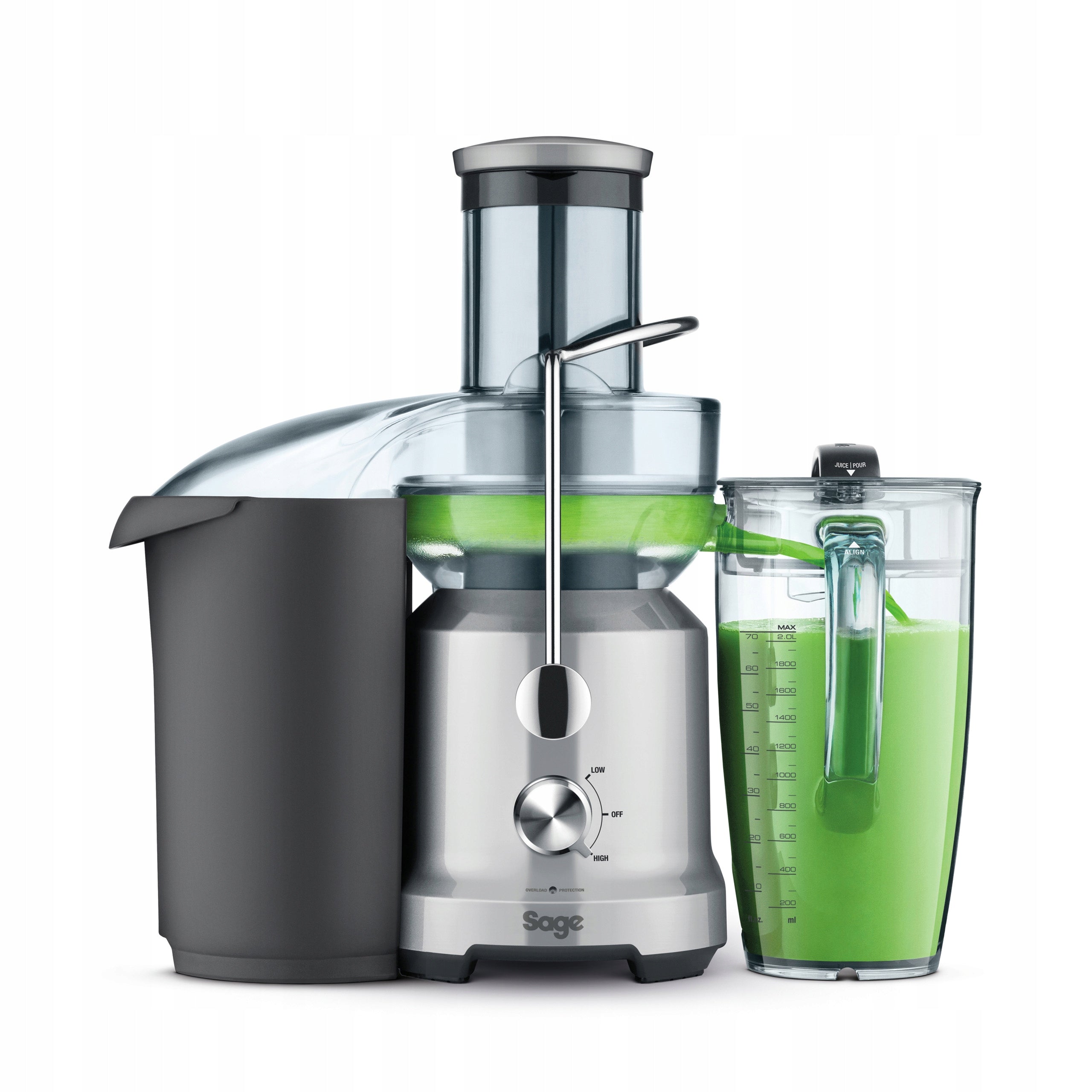 Strong juicer 2L 1250W silver SAGE NUTRI JUICER COLD SJE430 Packaging status original