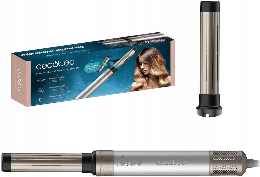 Styler Cecotec CeramicCare 2in1 AirGlam Aluminum