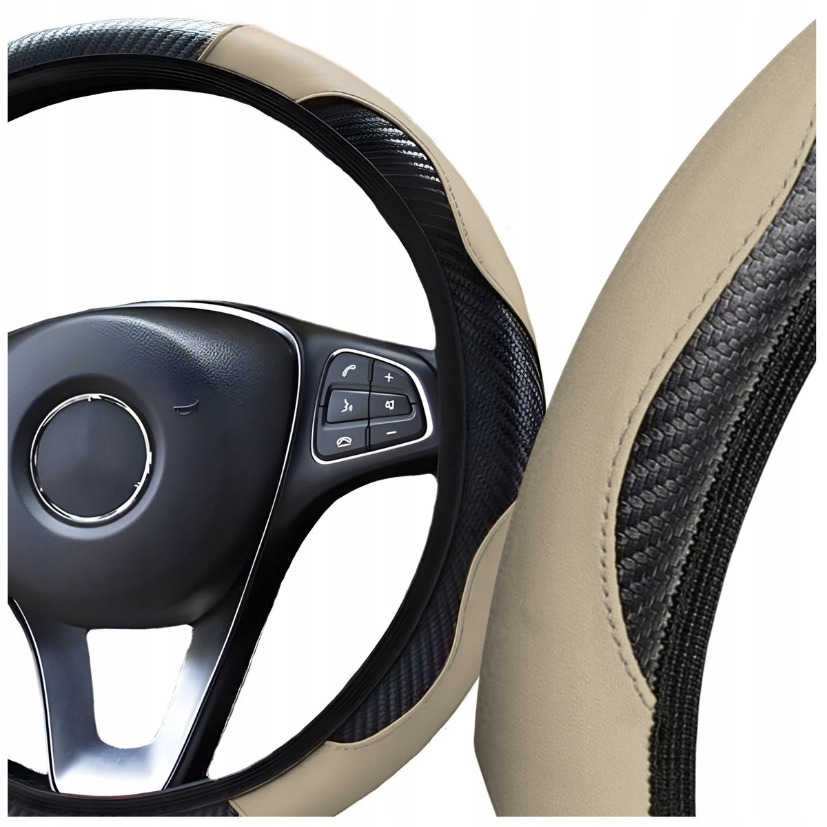Stylish Handlebar Cover UNIVERSAL 36 - 38 cm BEIGE overlay Packaging status original