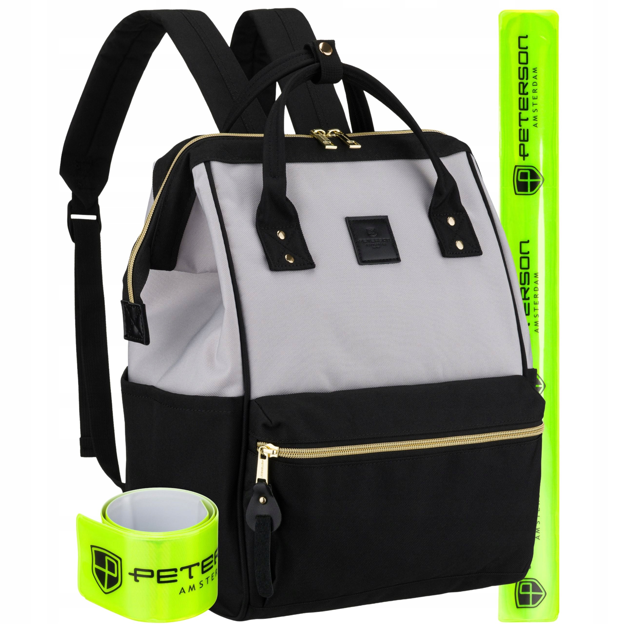 Stylish women's backpack PETERSON urban school sports roomy travel