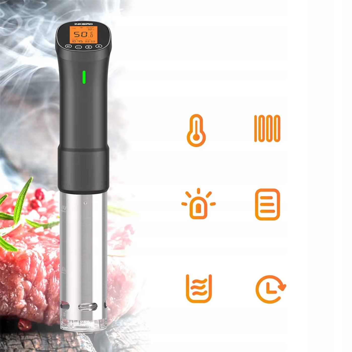 Submersible Cooking Circulator Sous Vide 1000W with Wi-Fi Temp Control EAN (GTIN) 0789230512414