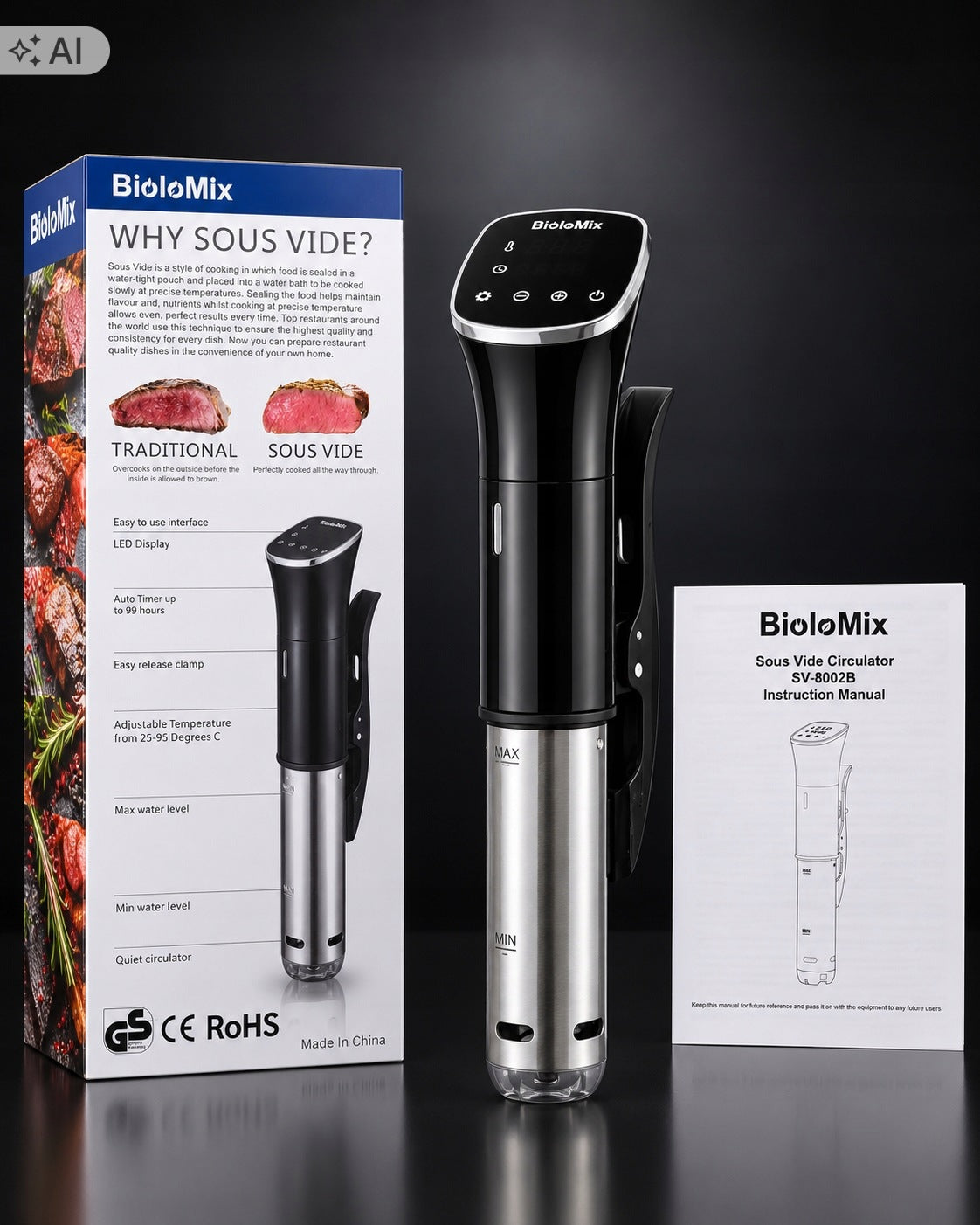 Submersible Device Sous Vide BioloMix Brand Biolomix