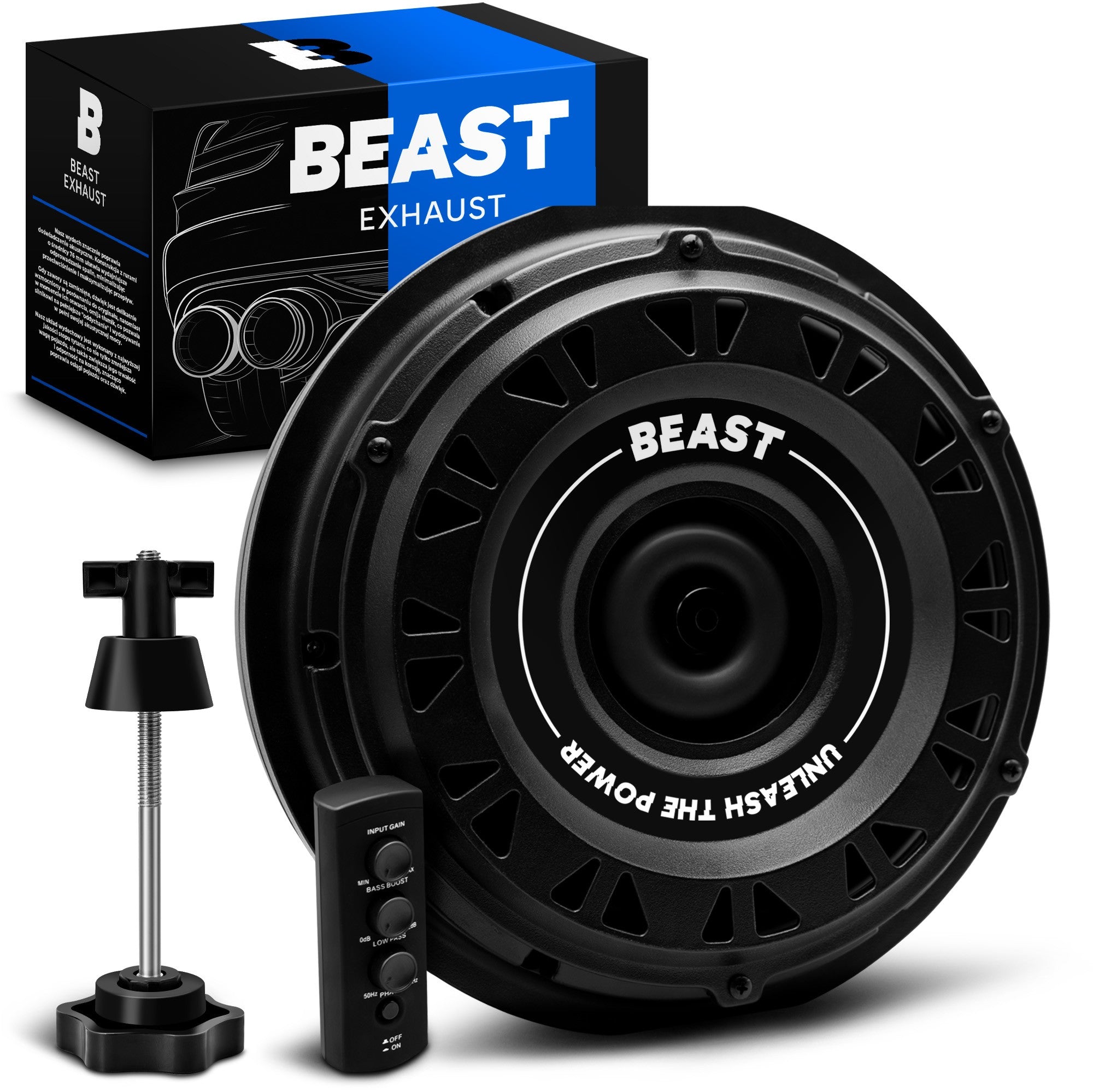 Subwoofer Active Audio Speaker BassWheel Beast 300W Wheel Spare Remote Control