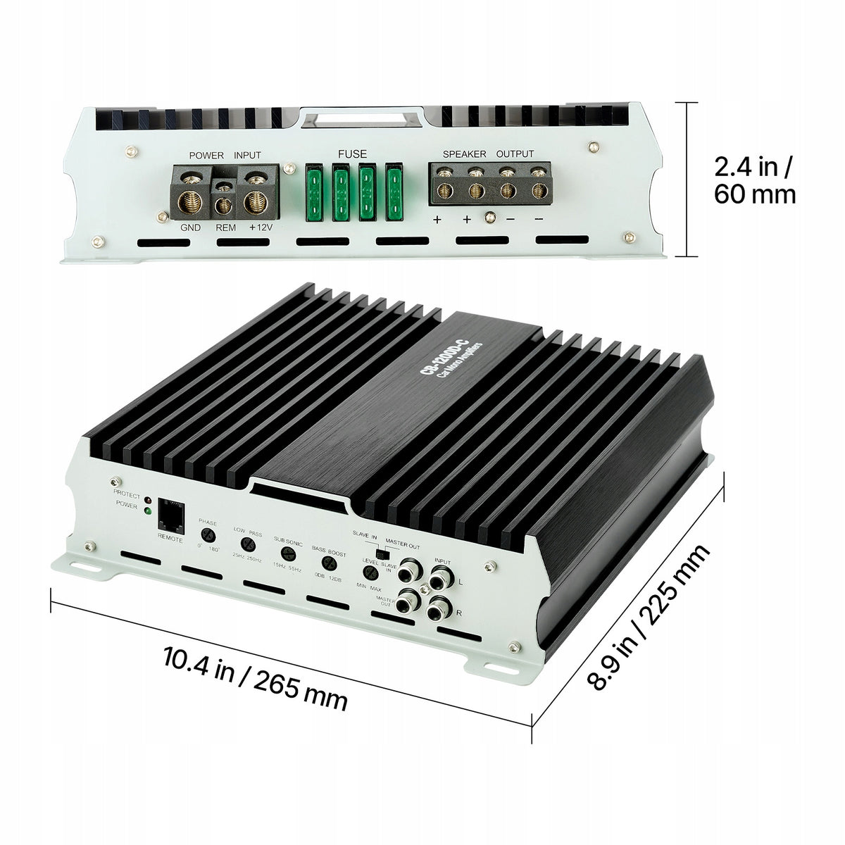 SucceBuy Car Amplifier 1200W Monoblock Class D Cooling Protection Manufacturer code QCDSDFDQDLGFK79L7
