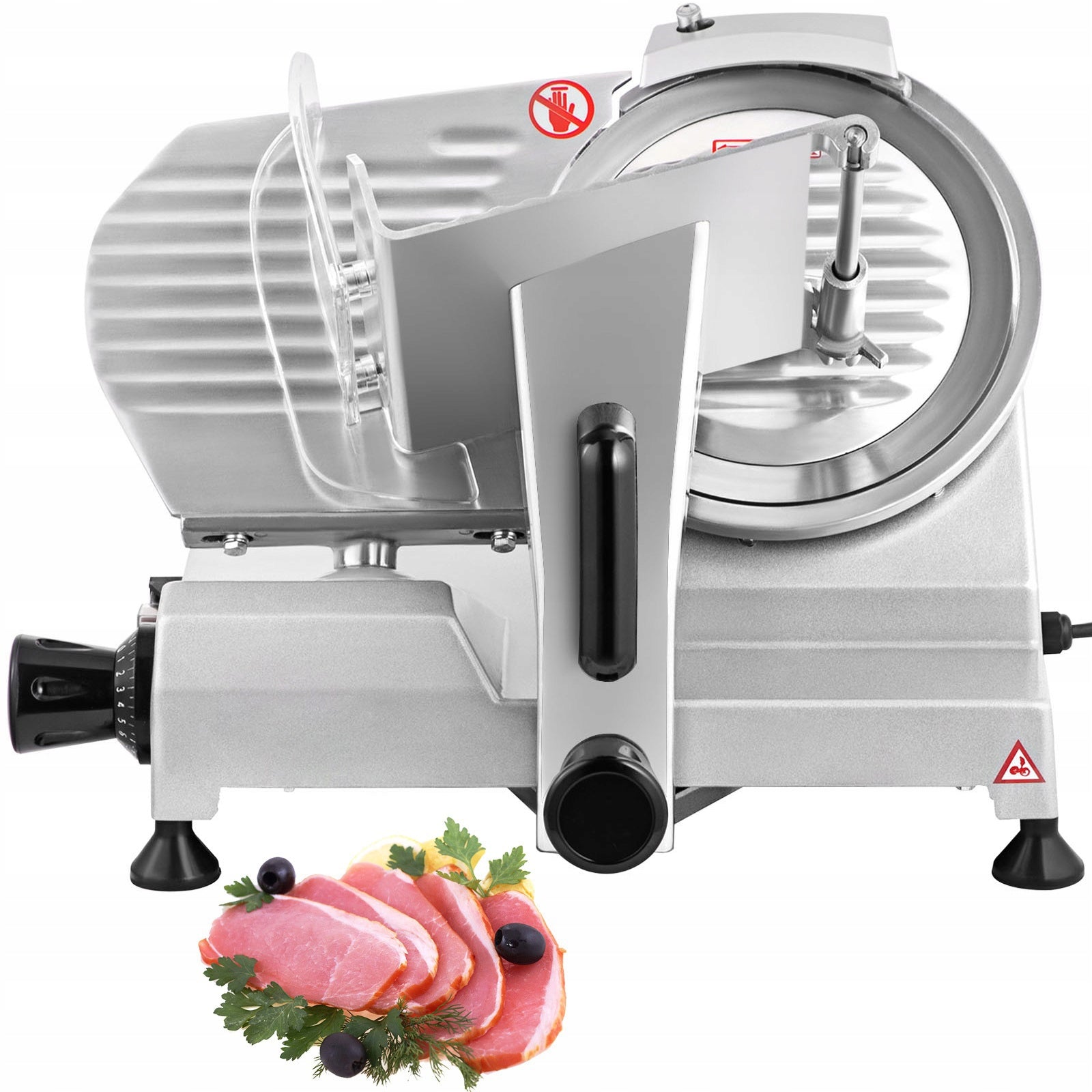 SucceBuy Meat Slicer 200W 0-0,47" With Thickness Adjustment Button