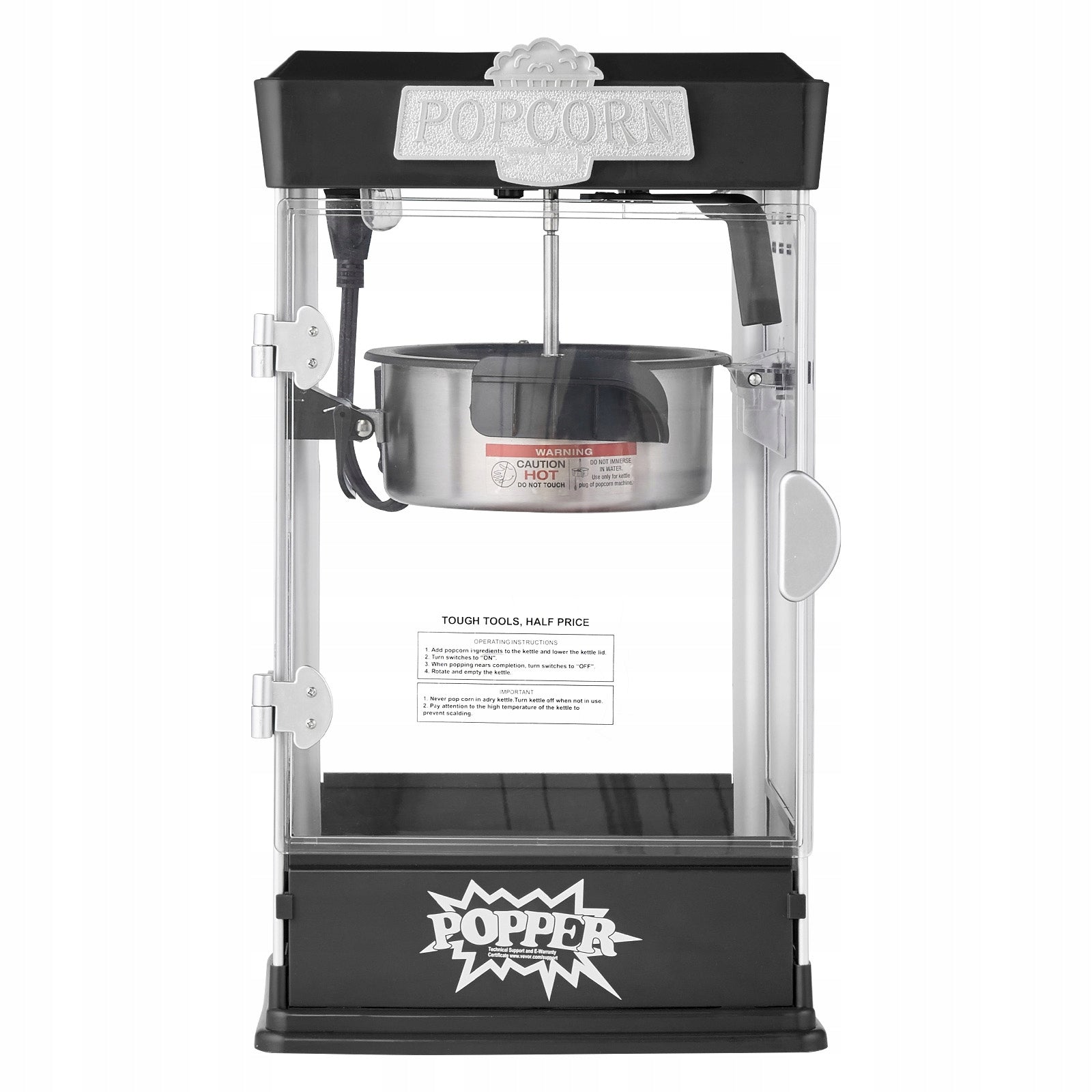 SucceBuy Popcorn Machine 480W 4Ounces With LED For Family Meetings