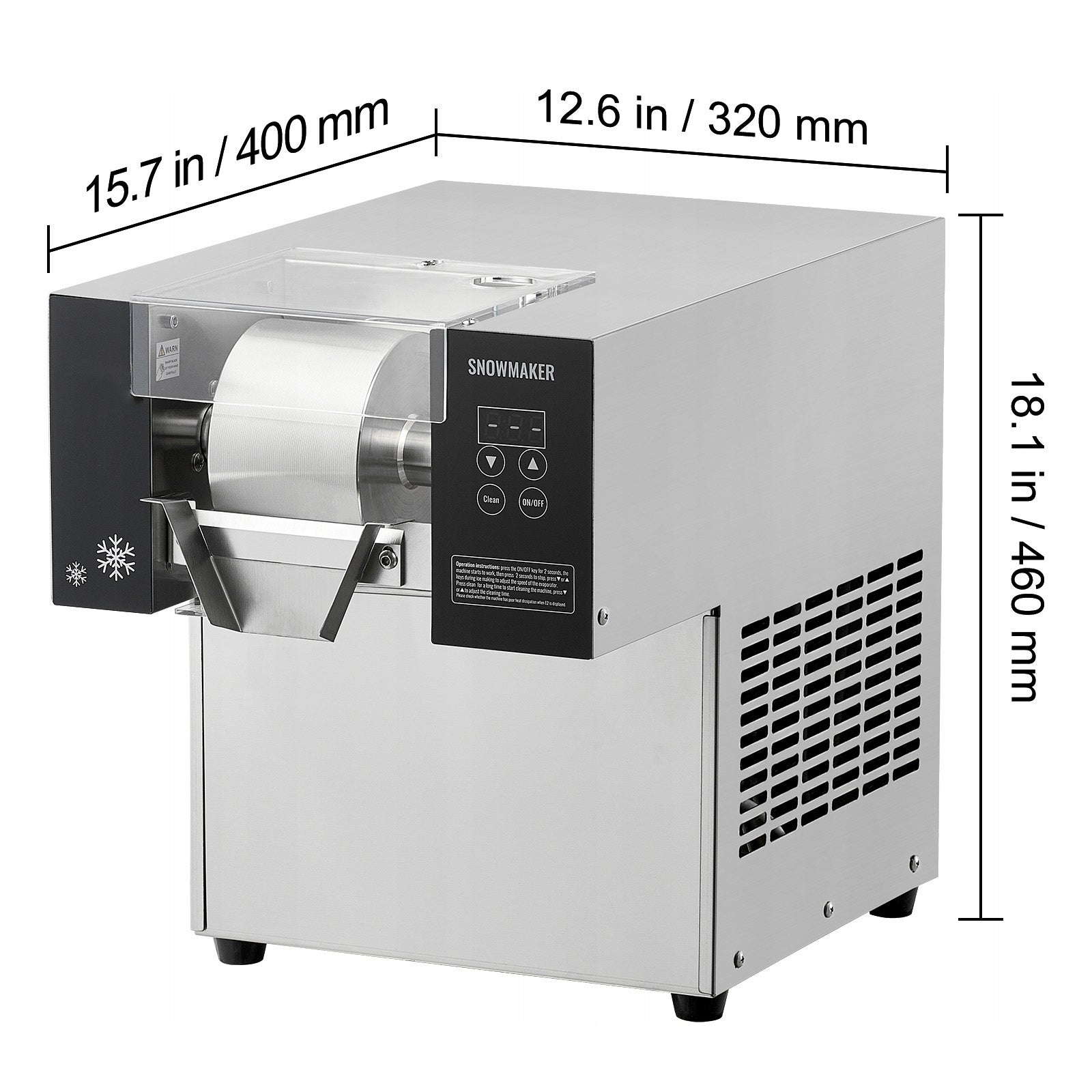 SucceBuy Slushy Maker 80KG/24H With Intelligent Touch Control Panel Manufacturer code FLXNBJFLLED