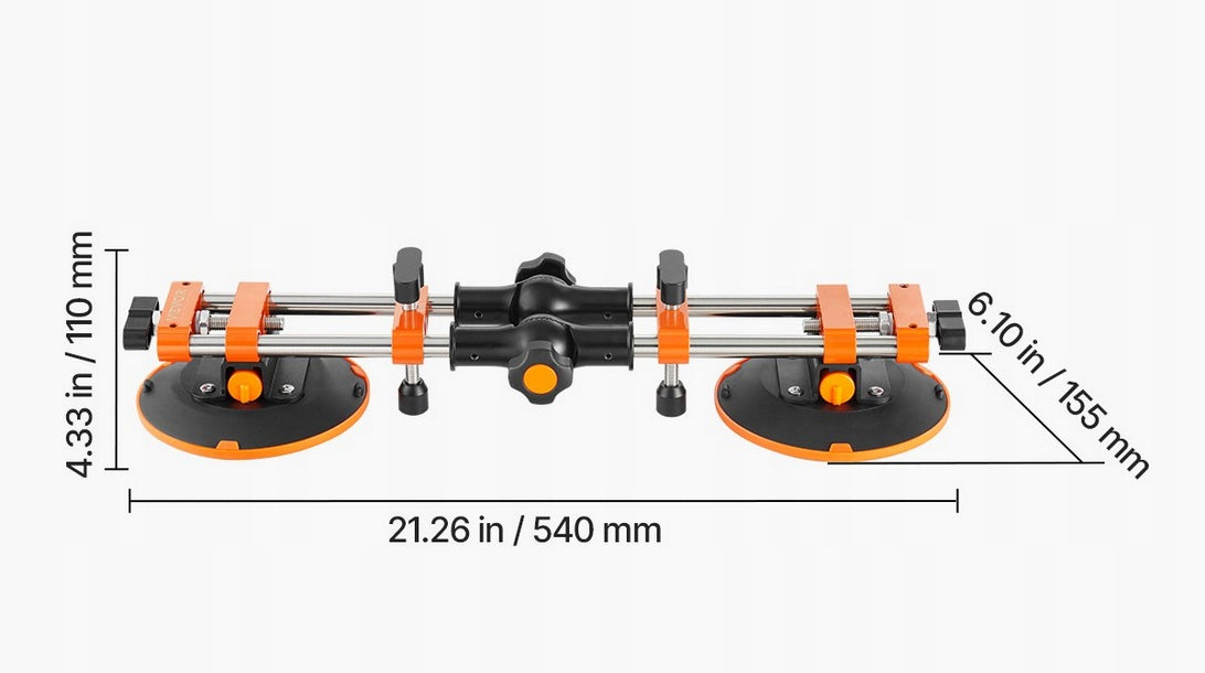 Suction Cups Positioning Vacuum Lifter 2 Pack 152mm Stone Assembly Brand no brand