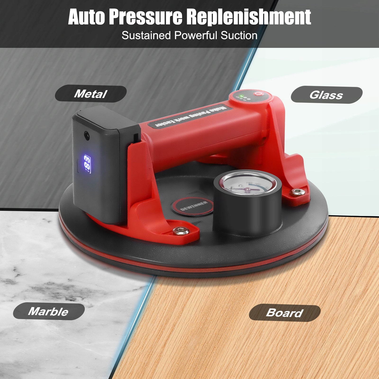 Suction cup DEWINNER 220 W automatic with battery Brand DEWINNER