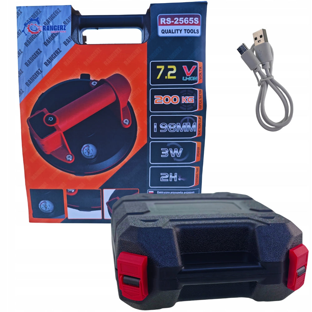 Suction cup for cordless tiles with LCD diameter 200 mm lifting capacity 200 kg EAN (GTIN) 5904826196334