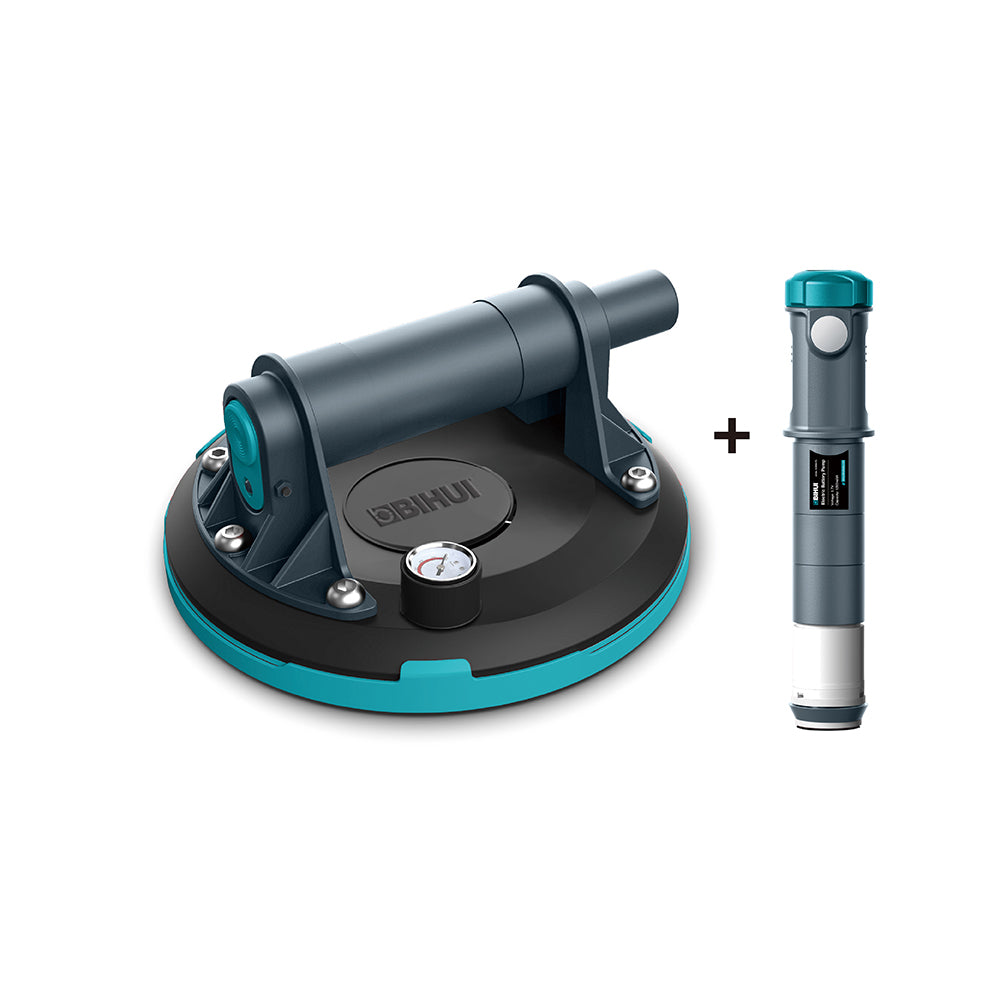 Suction cup for tiles Bihui Ø 200 mm with vacuum pump lifting capacity 140 kg Manufacturer code SCBS8