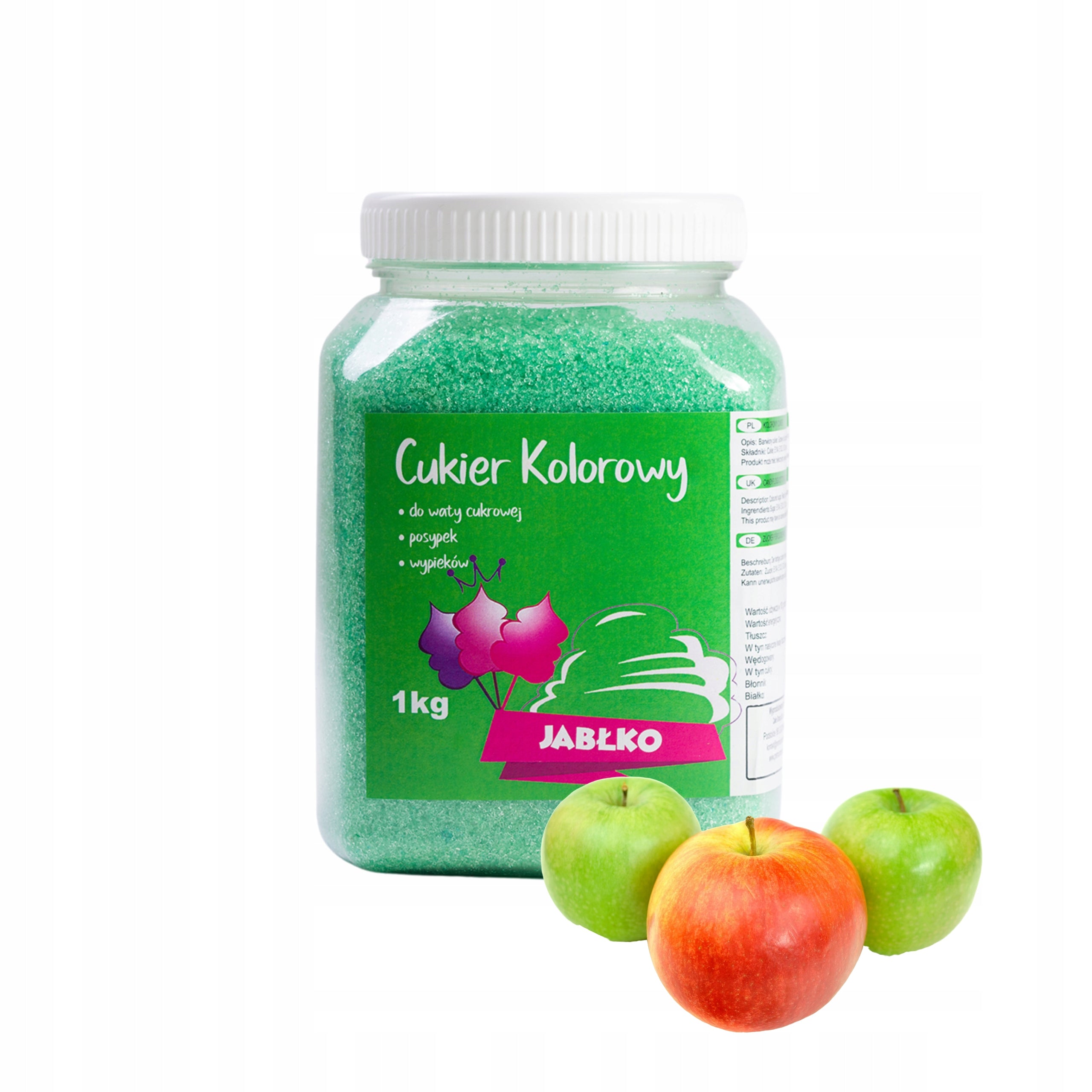 Sugar for cotton wool - Apple 1kg Packaging status original