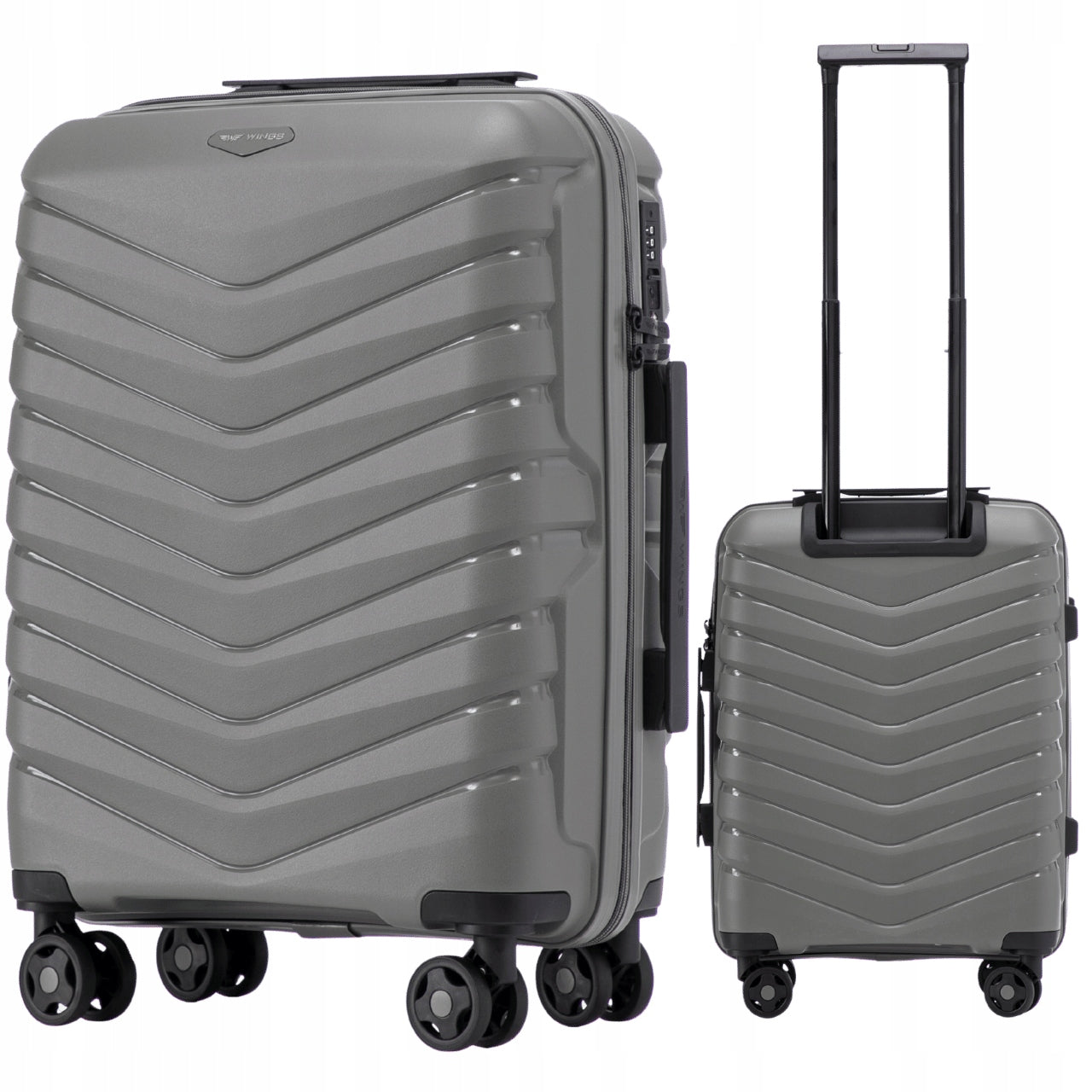 Suitcase SMALL cabin WINGS Travel luggage on 4 wheels TSA lock