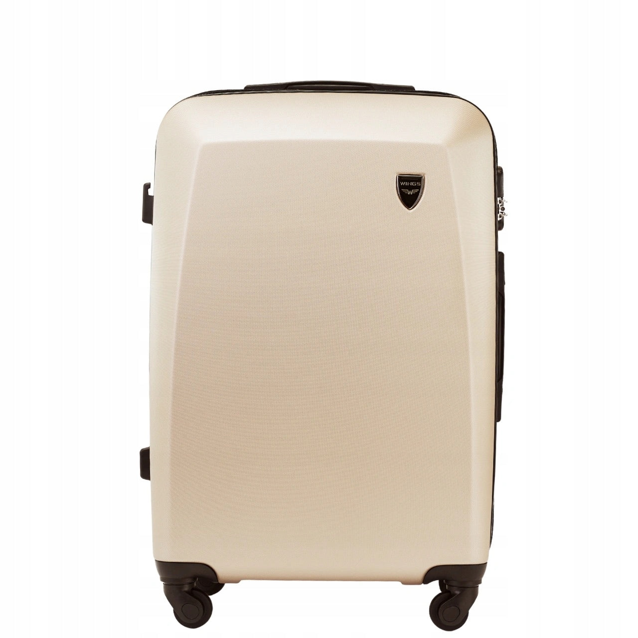 Suitcase WINGS ABS+ medium travel with pocket light roomy for travel Brand Wings