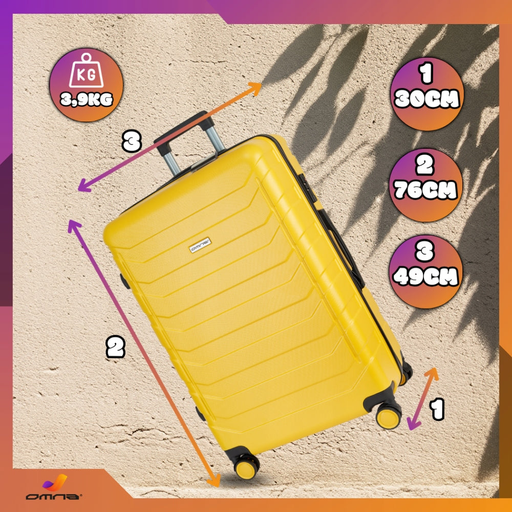 Suitcase large travel sturdy bag luggage trunk light wheels airplane 94L Manufacturer code ARIZONA