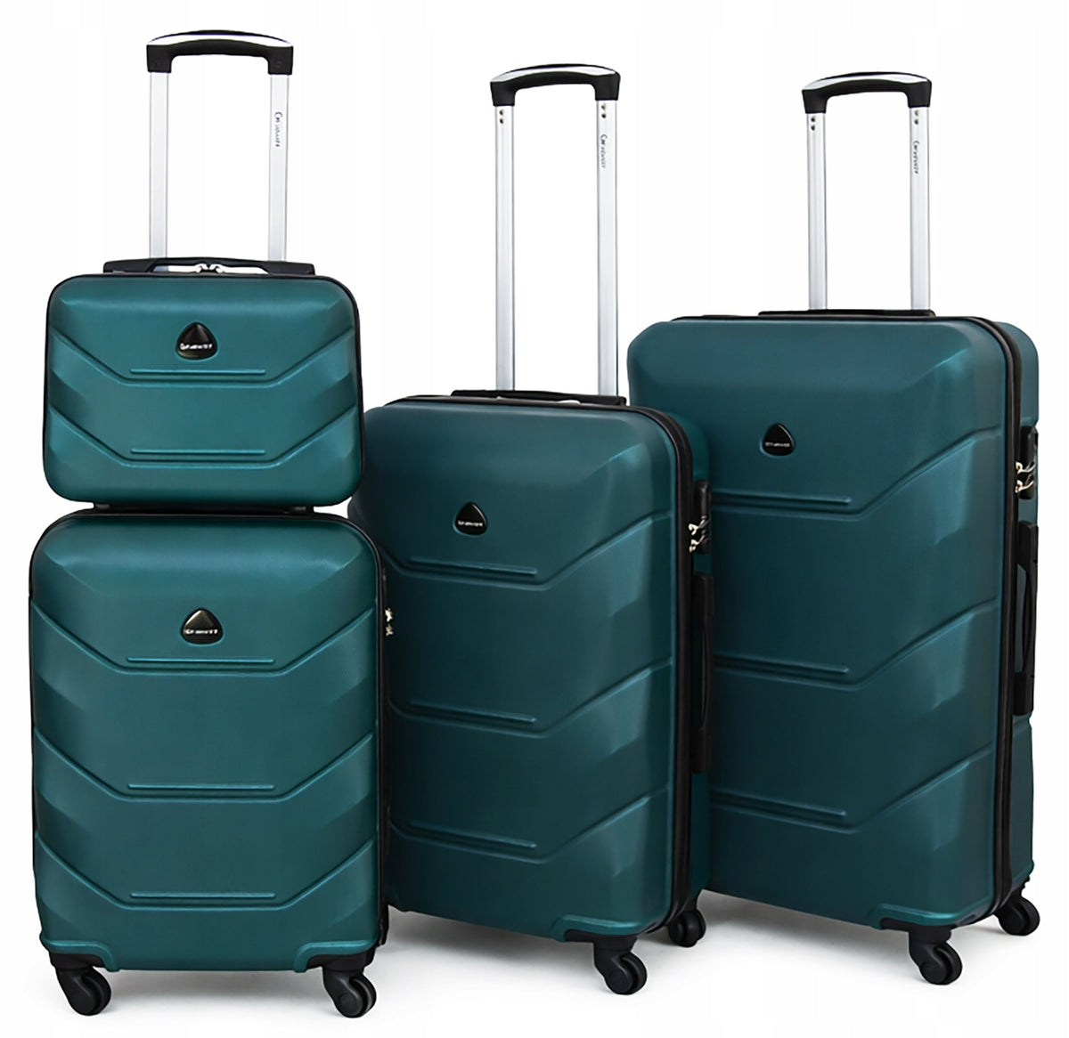 Suitcase set 4in1 Gravitt 955 ABS large medium small trunk luggage on wheels