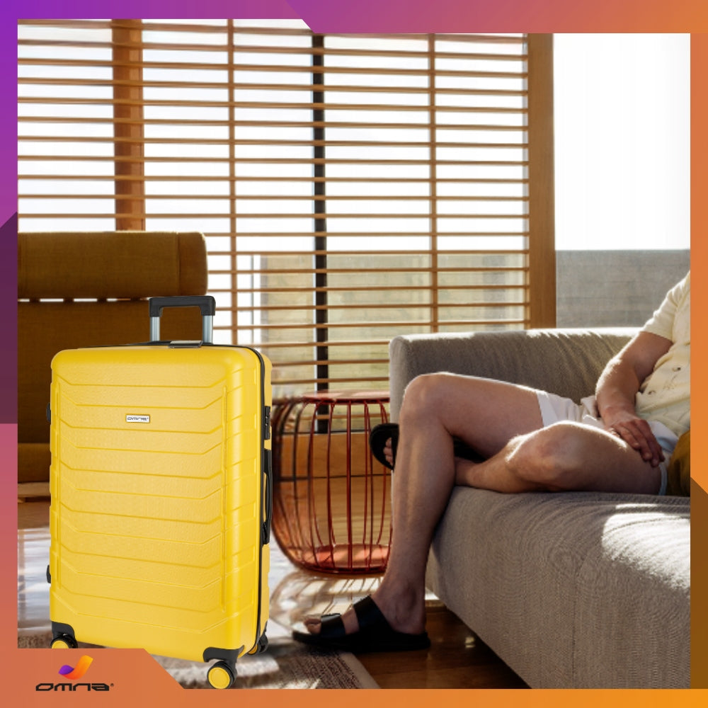 Suitcase small travel cabin on wheels ABS bag for children 40L Height 57 cm