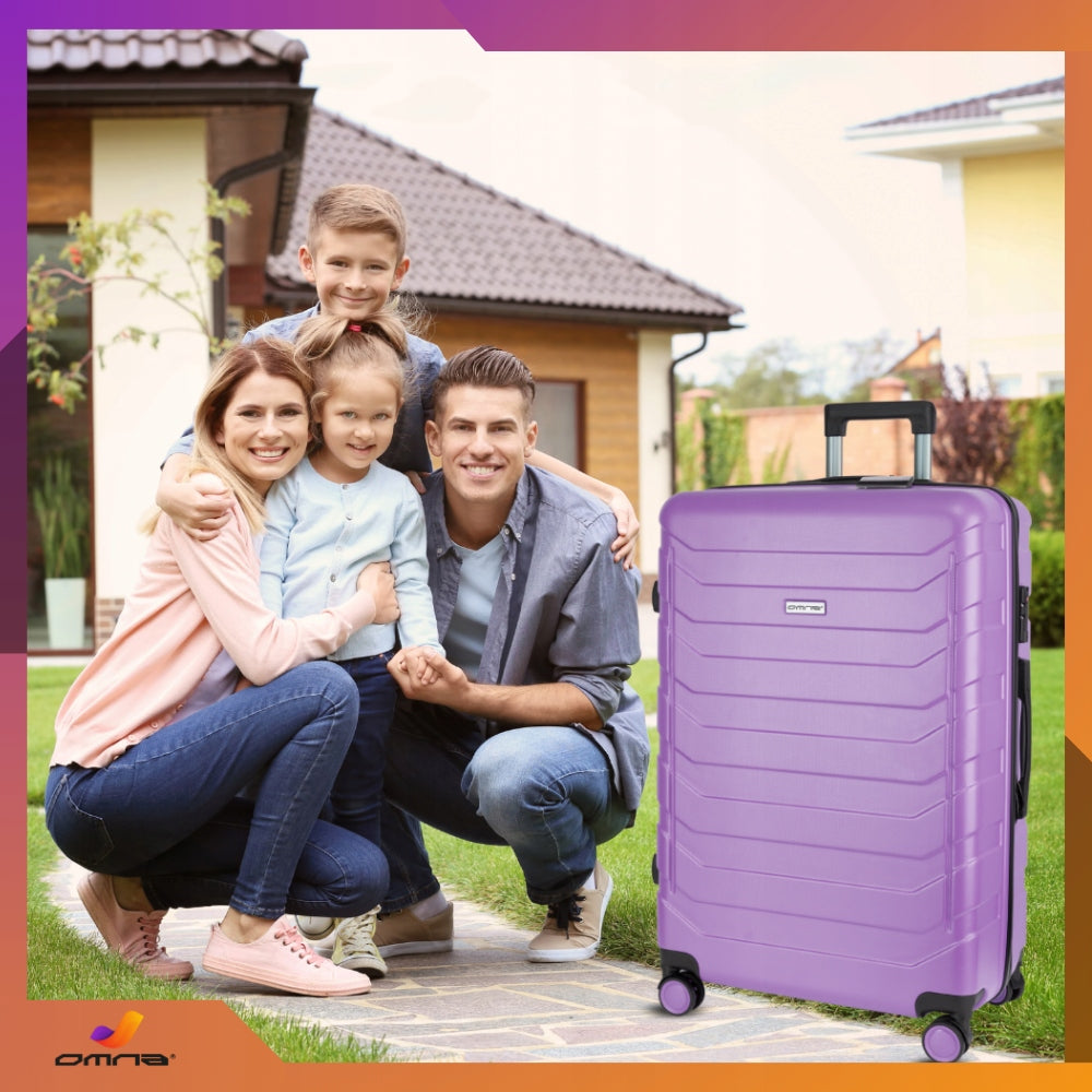 Suitcase small travel sturdy bag luggage trunk light wheels airplane 40L Brand Omna
