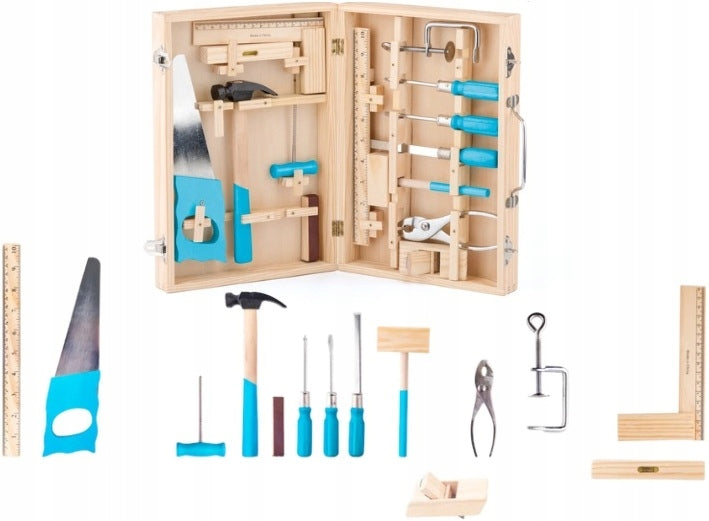 Suitcase with tools for children Woodyland WD91800 Little DIYer Brand Woodyland