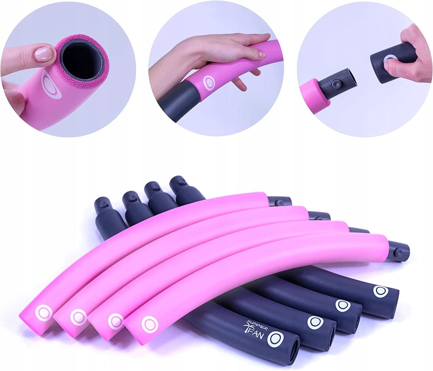SummerFan Hula Hop hoop 1,5 kg, soft foam, hula hoop for adults Manufacturer code 1100