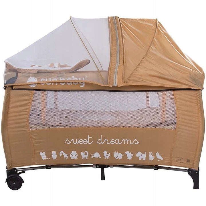 Sun Baby - Travel cot sweet dreams full equipment P995 green. Packaging status original