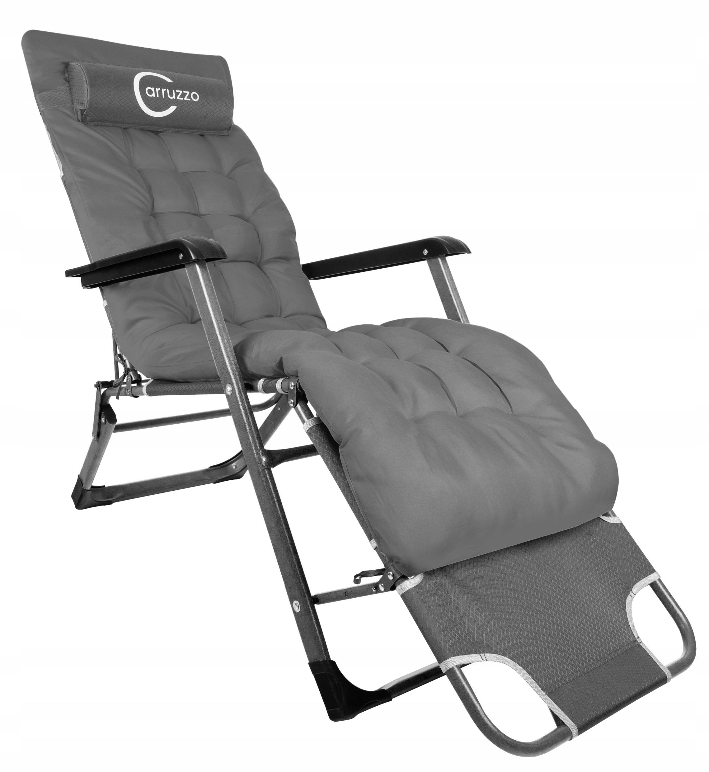Sun Lounger Folding Garden Armchair + Cushion Comfortable For Terrace For Premium Garden Packaging status original