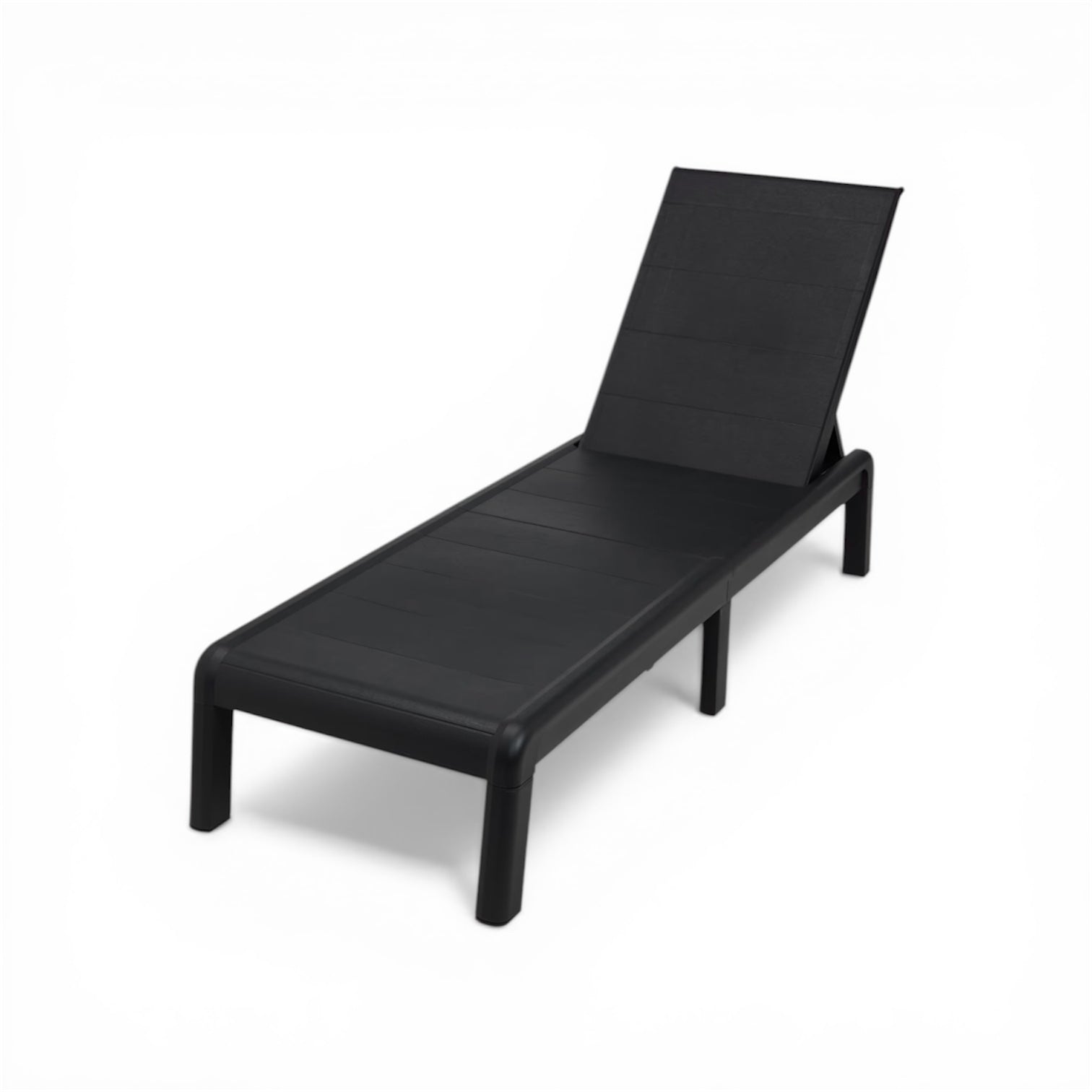 Sun Lounger Keter Sunlounger grey garden folding adjustable 187,5 cm comfort