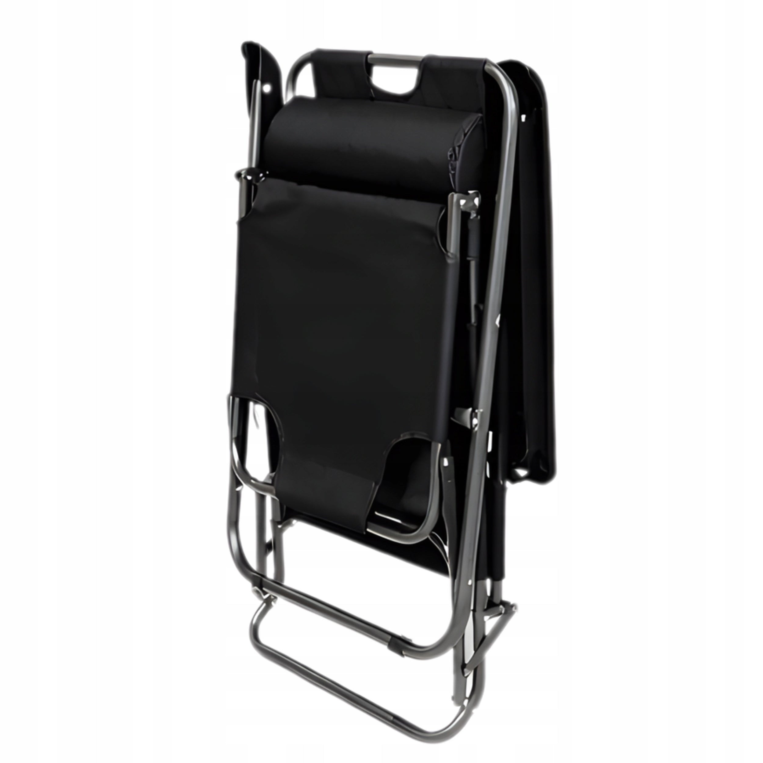 Sun Lounger Reclining Beach Garden Chair Tourist With Cushion Black TY03 Kind sunbed