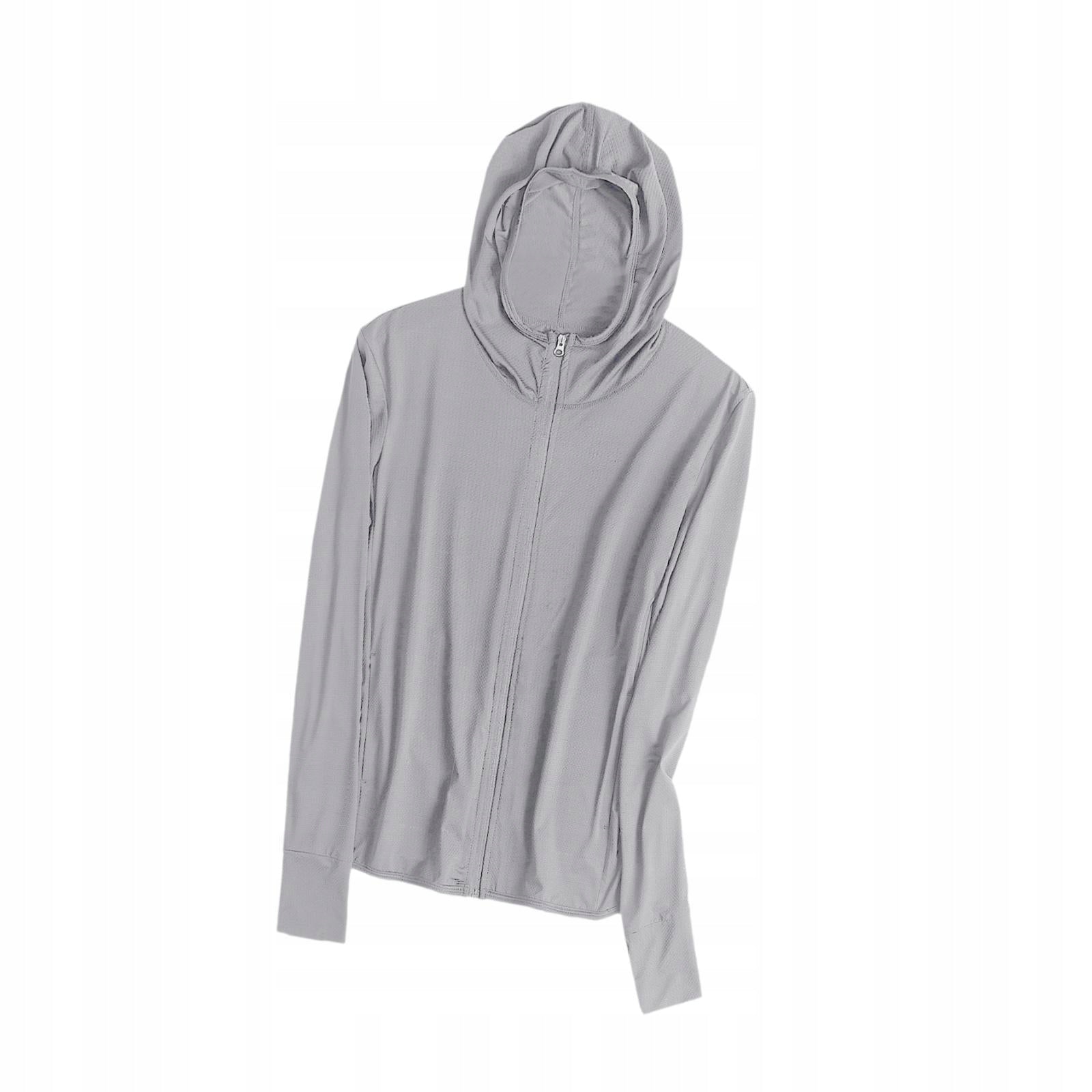 Sun Protection Jacket Clothing Cooling Hoodie Breathable Hoodie Light Grey Packaging status original