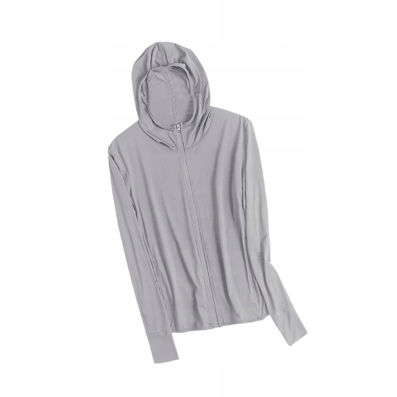 Sun Protection Jacket Clothing Cooling Hoodie Breathable Hoodie Light Grey