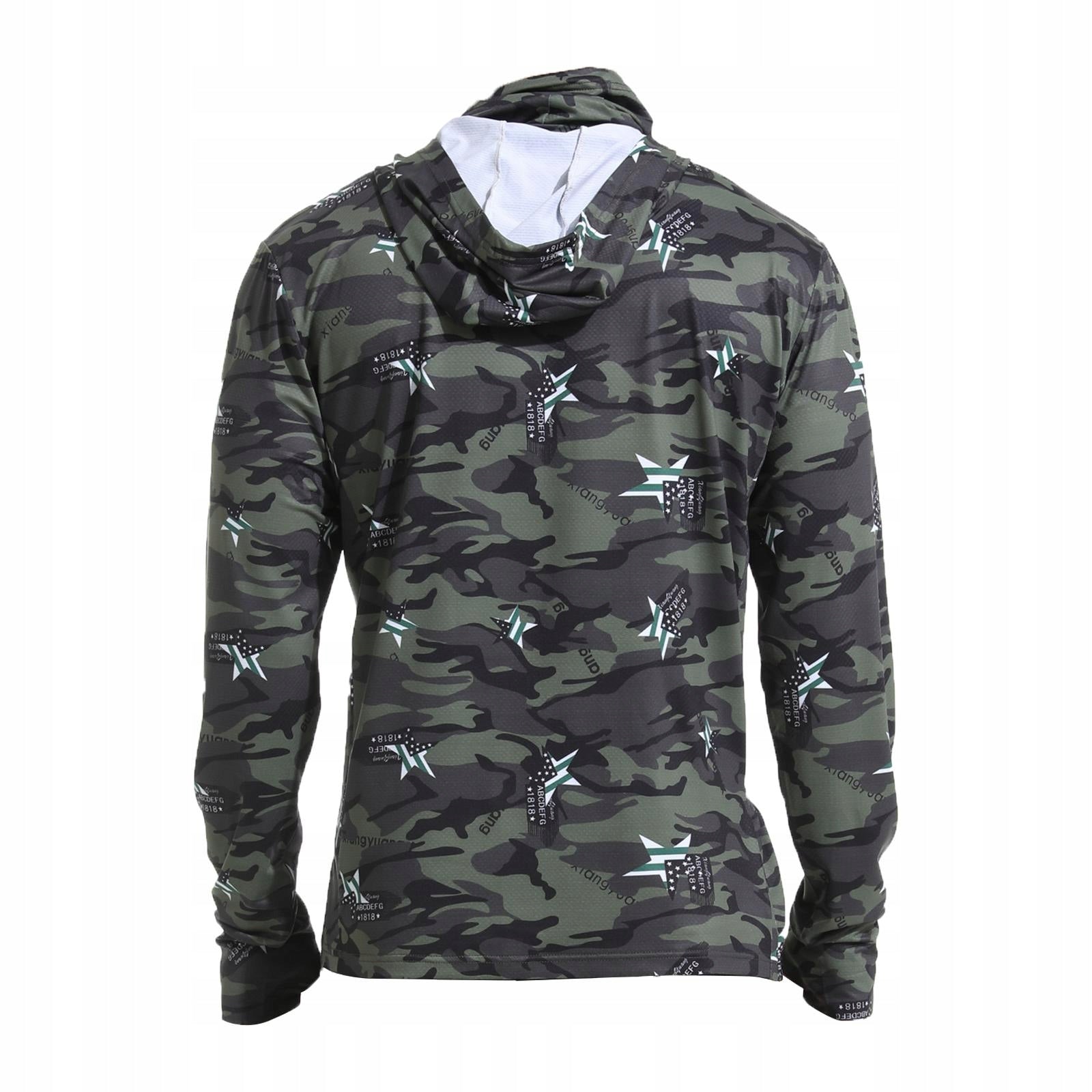 Sun Protection for Men, Hoodie Shirt, Fishing Shirt, Comfortable, L Green