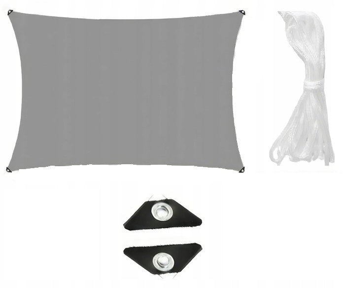 Sun Sail Garden Waterproof 2x2 m Grey Strong Awning