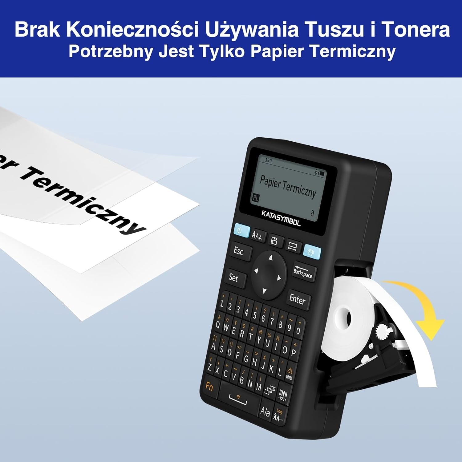 Supvan E11 Bluetooth Portable Label Printer Charged via USB-C Packaging status original