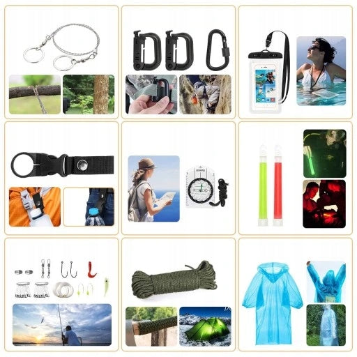 Survival Kit 196in1 Survival, Outdoor, Rescue EAN (GTIN) 6978019573522
