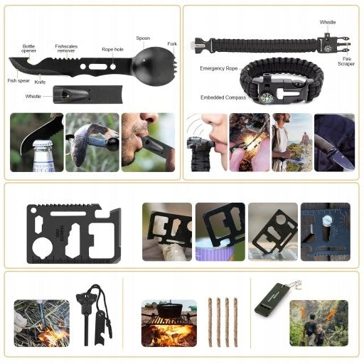 Survival Kit 196in1 Survival, Outdoor, Rescue Model 17113897